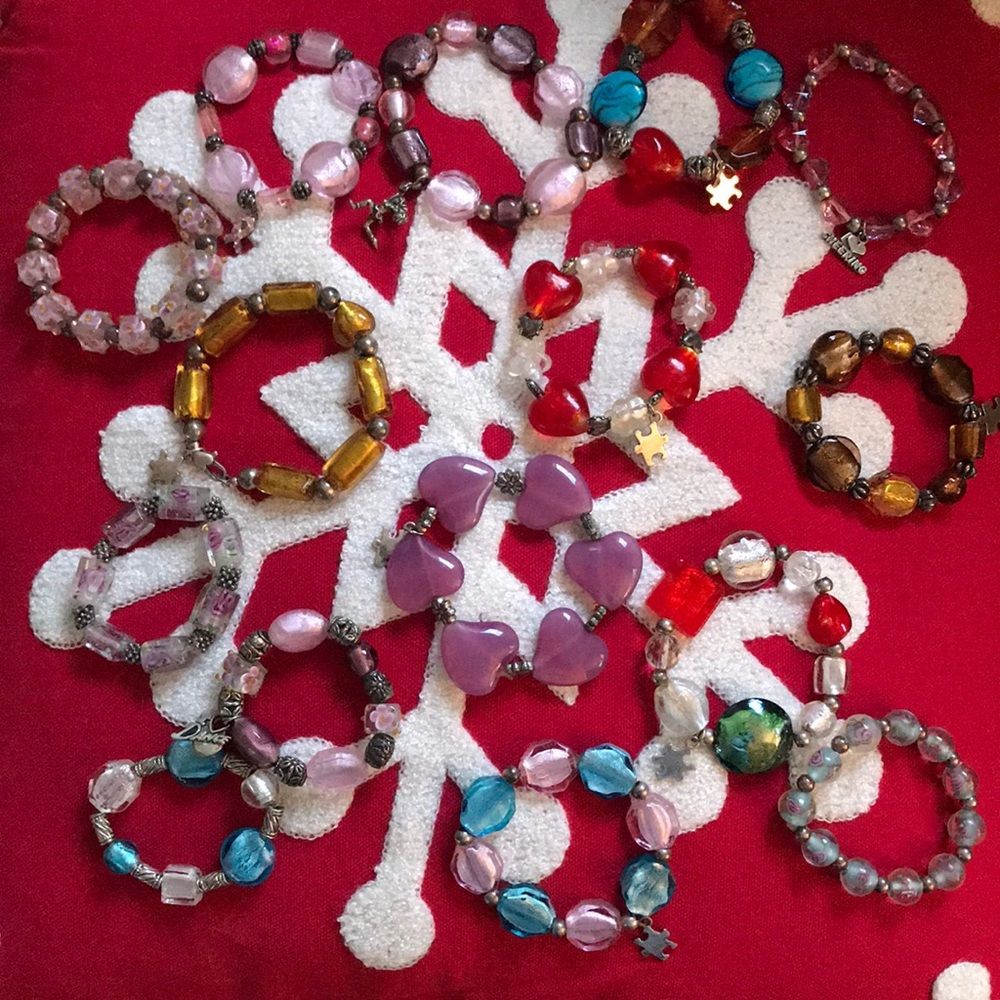Glass Beaded Bracelets